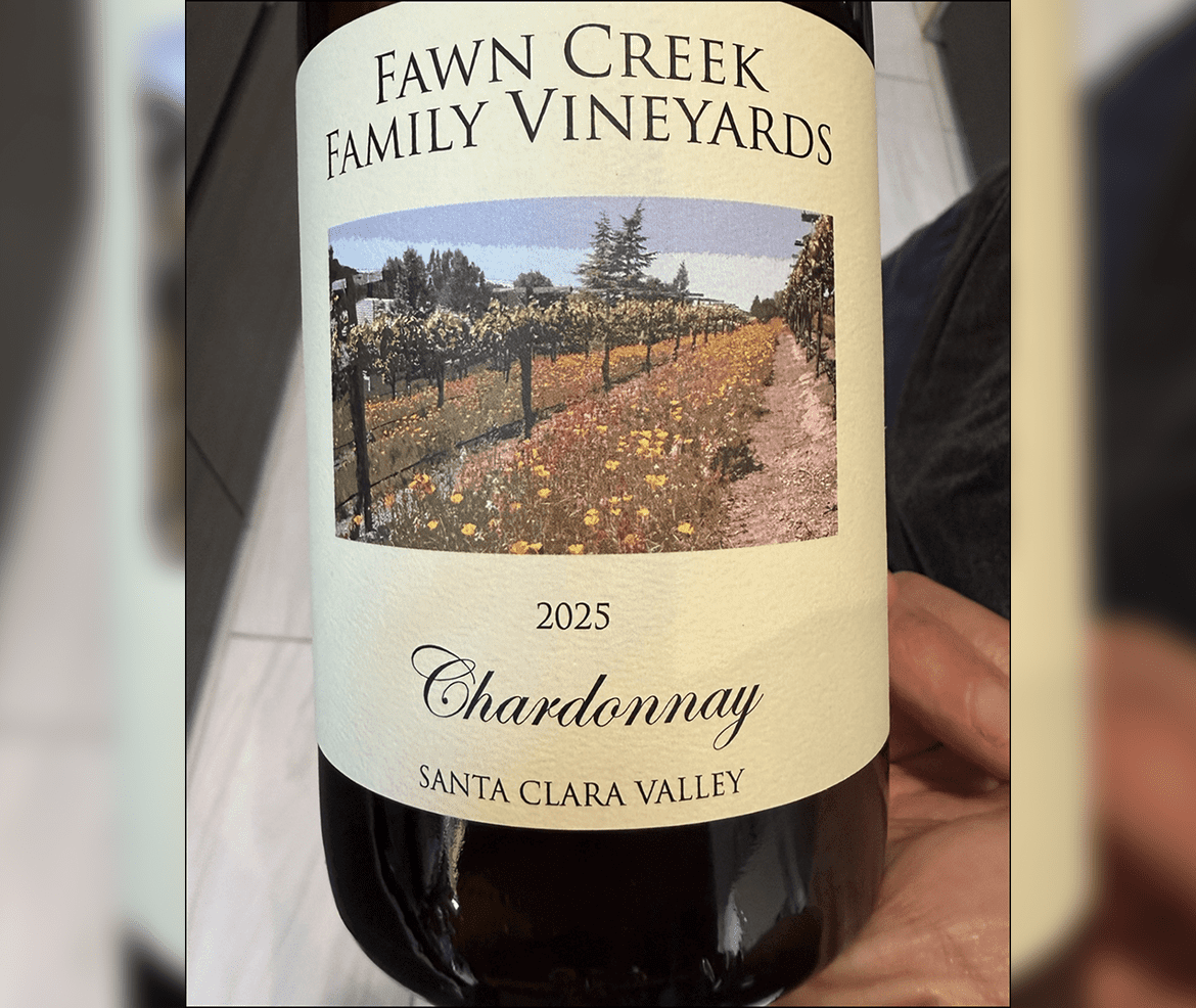 2025 Fawn Creek Chardonnay bottle label