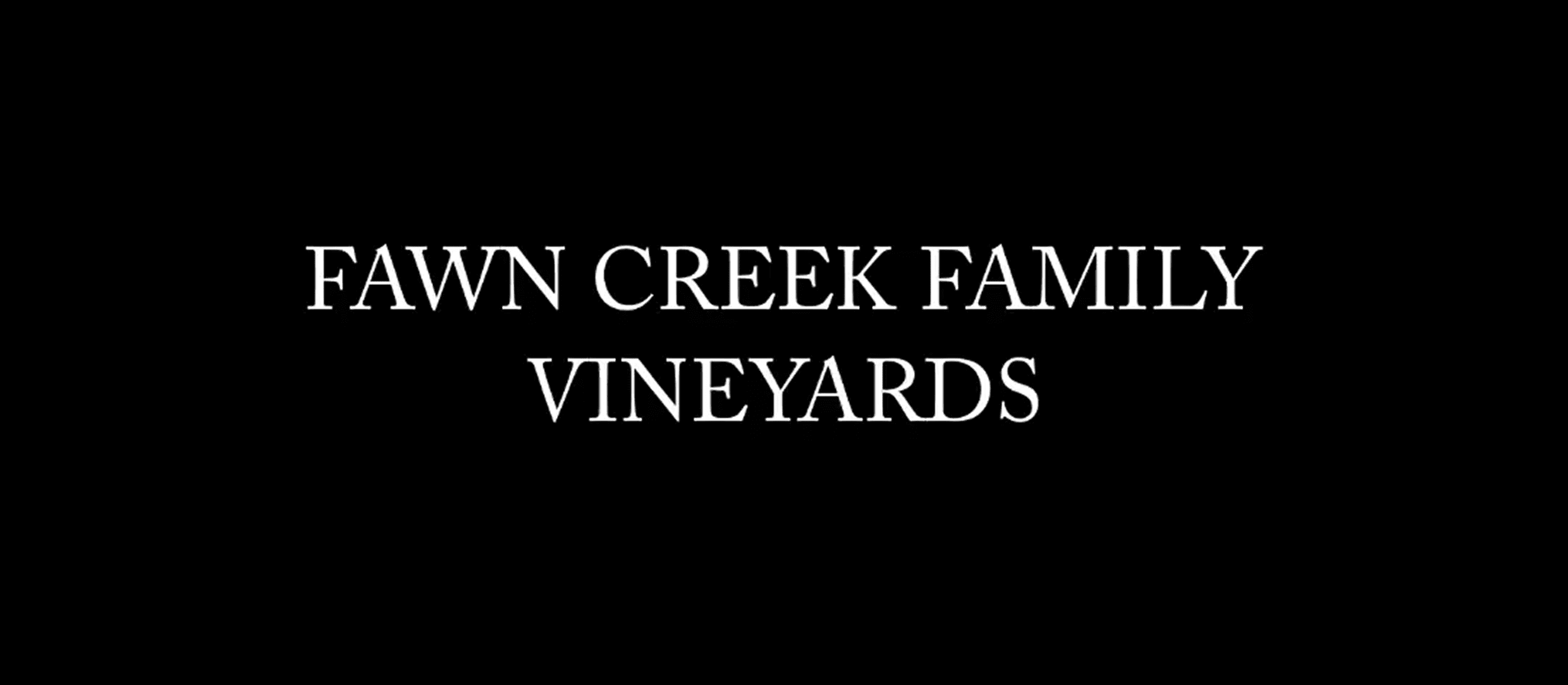 Fawn Creek winery name display